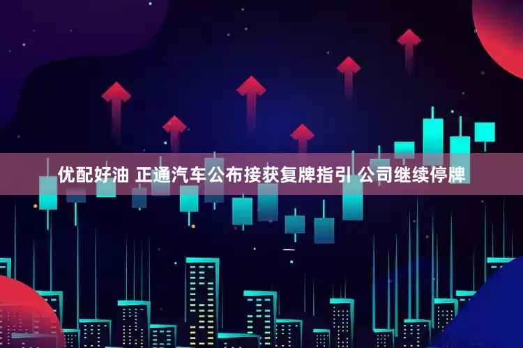 优配好油 正通汽车公布接获复牌指引 公司继续停牌